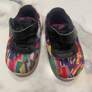 Multicolor Baby Nikes. 6C.